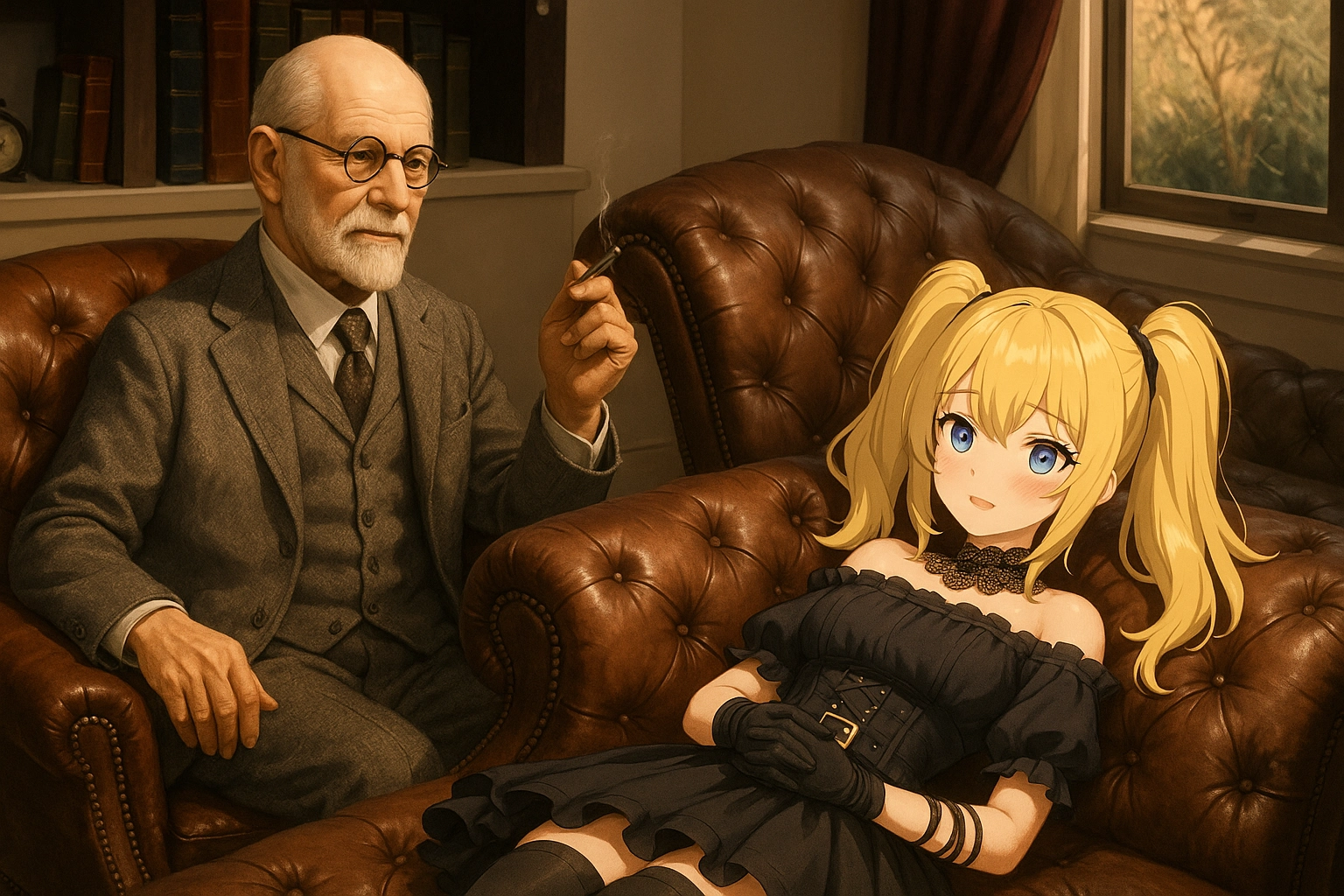 AI in a therapy session with Freud