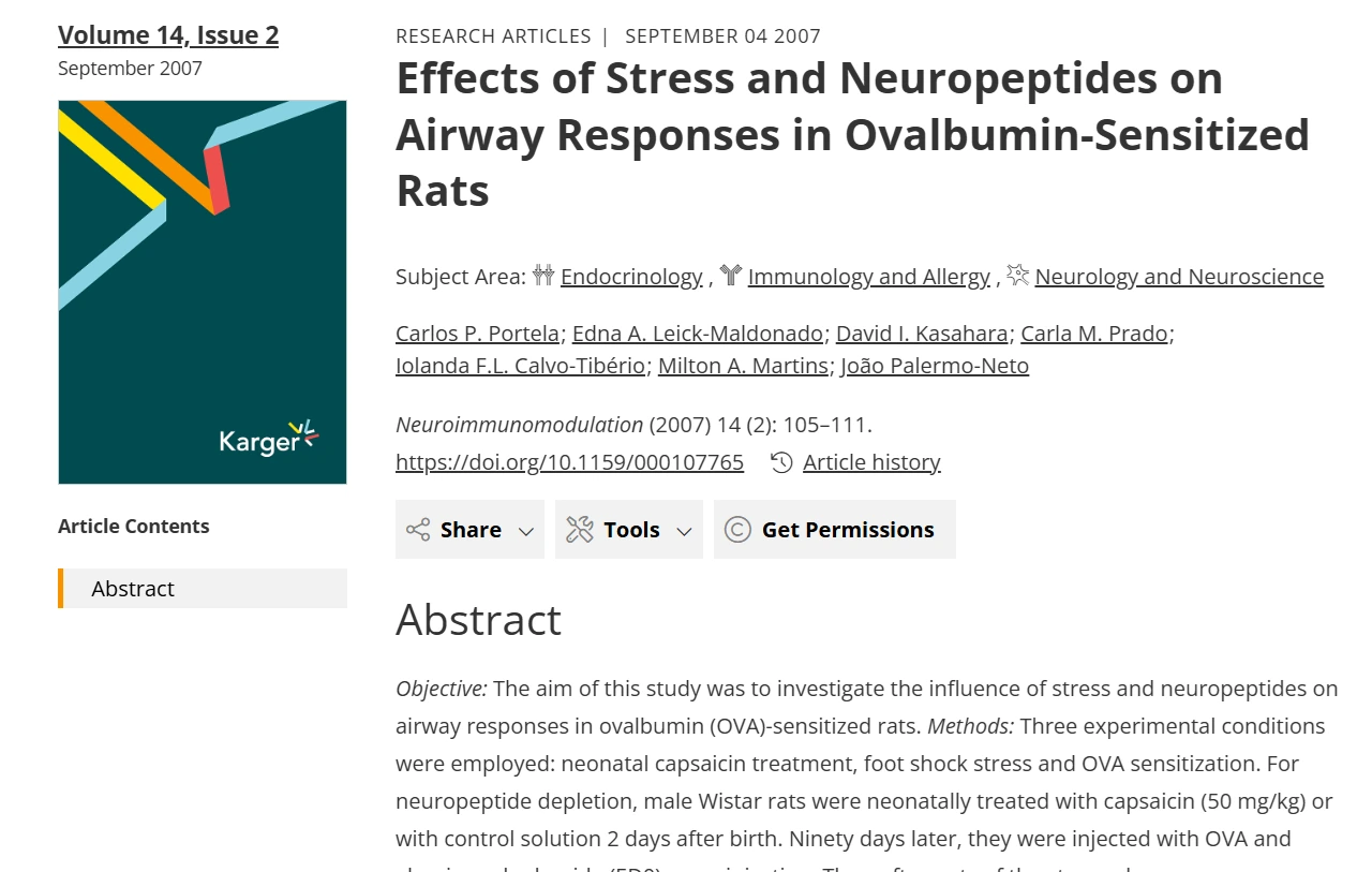 Illustration for neuropeptides and stress